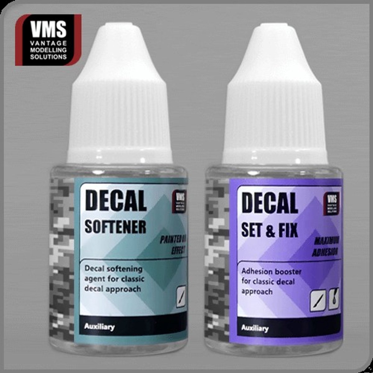 VMS Decal Classics Bundle 2×30 ml – Decal Set & Softener voor Modelbouw - VMS-697