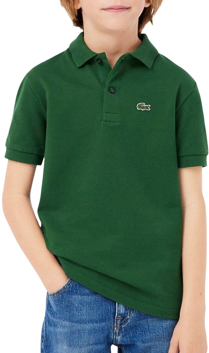 Lacoste Petit Pique SS Polo Jongens Groen