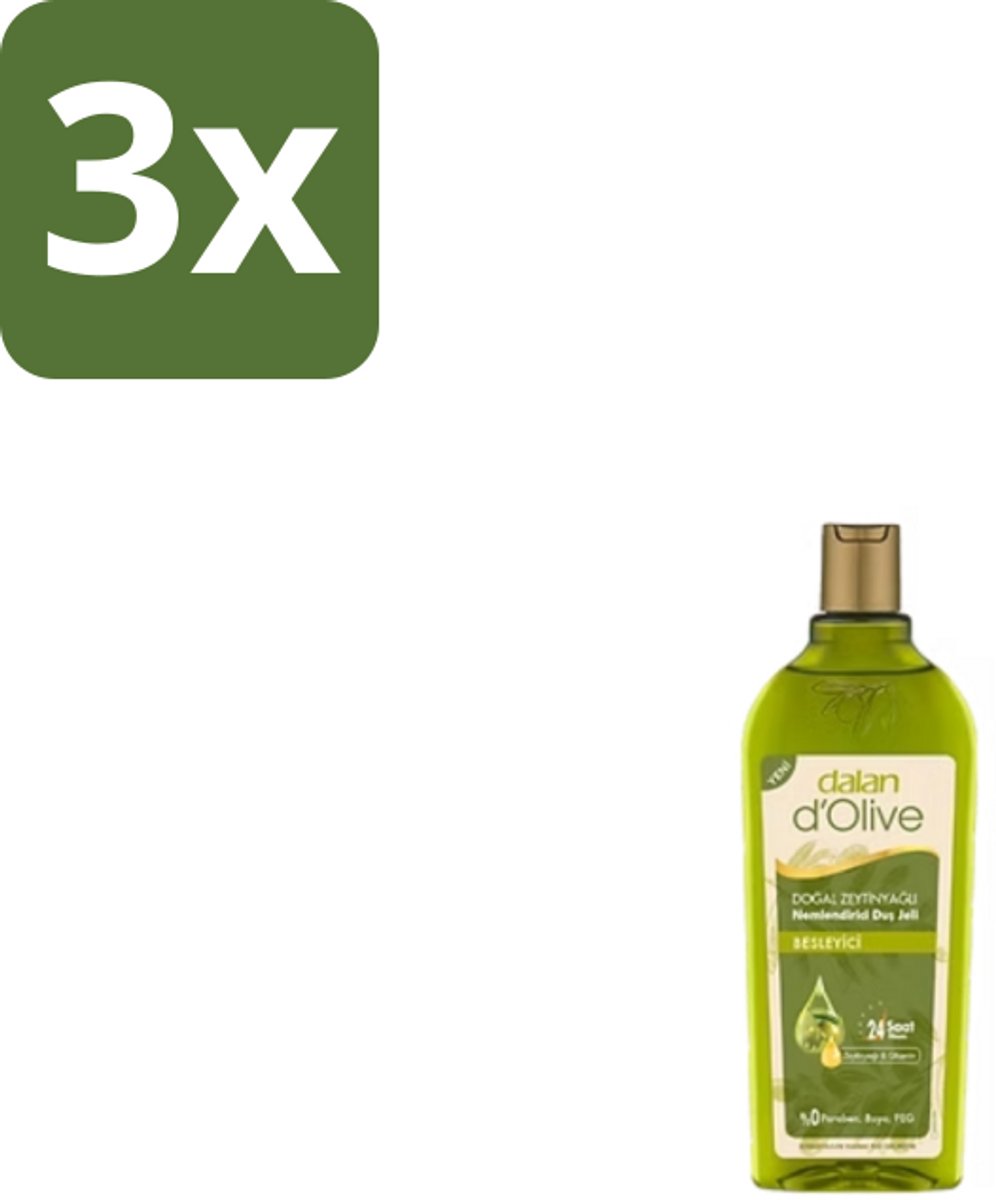 Dalan d’Olive – Douchegel – Moisturizing Nourishing – 400 ml - Bulkverpakking - 3 stuks