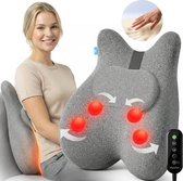 Lifeproducts Massagekussen - Nekmassage Apparaat - Rug Massageapparaat - Massage voor Nek en Rug - Shiatsu Nek Massage Apparaat met Warmtefunctie