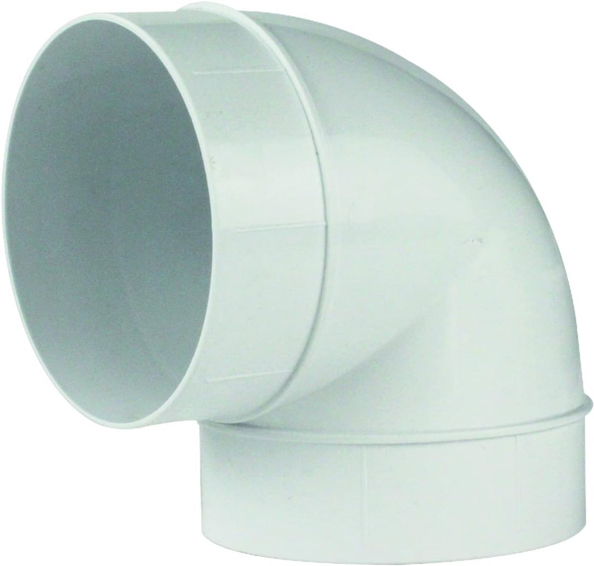 Ventilatiebuis Bocht 90 Graden Ø 150mm Ronde PVC Afvoerkanaal Koppeling