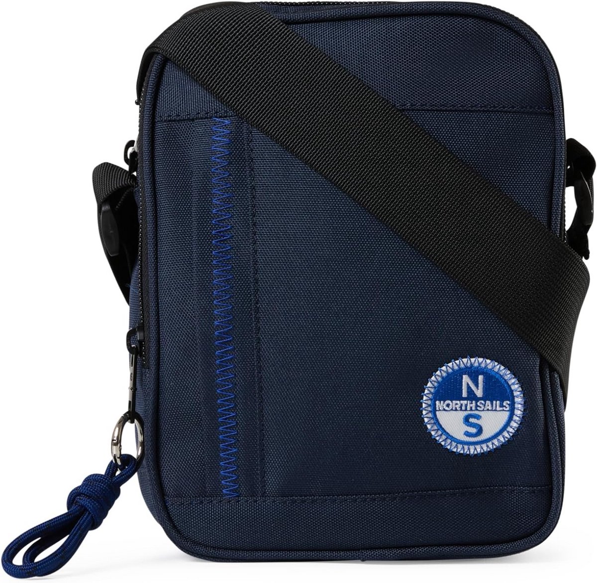 Blauwe Heren Schoudertas Polyester - Praktische Crossbody Tas