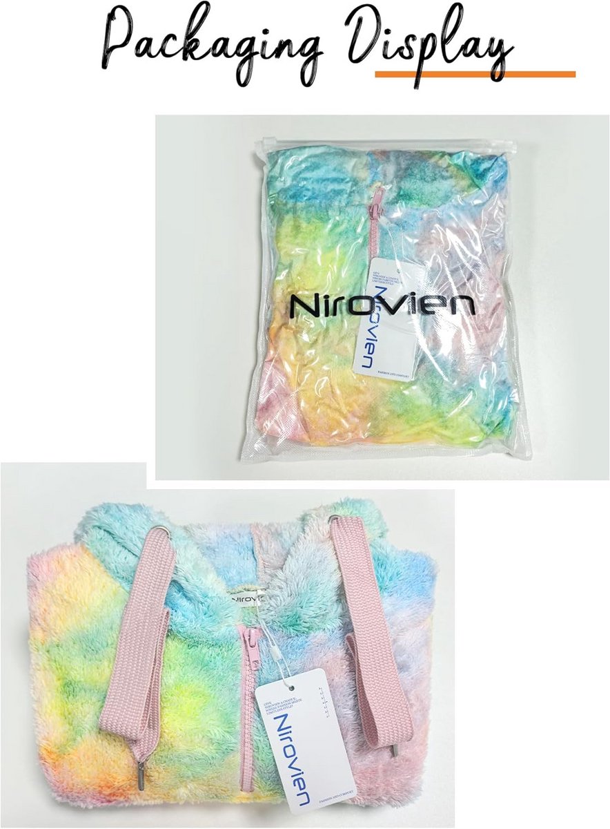 Dames Sherpa Pullover Oversized Fleece Trui met Capuchon en Zakken - Warm en Pluizig