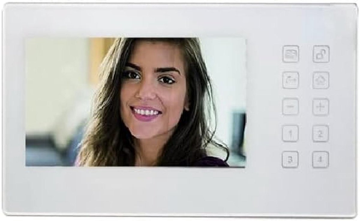 Videofoon Binnenpost Wit 7 Inch Scherm - Intercom Systeem