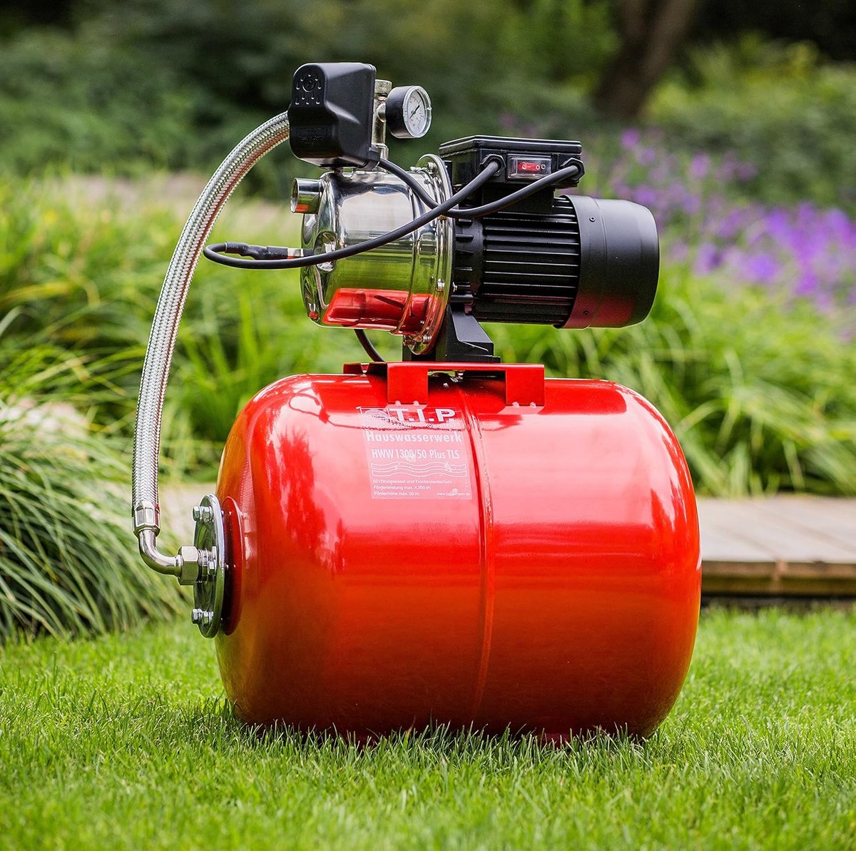 Hydrofoorpomp 50L Drukvat 1200W - Automatische Waterdruk thumbnail 4