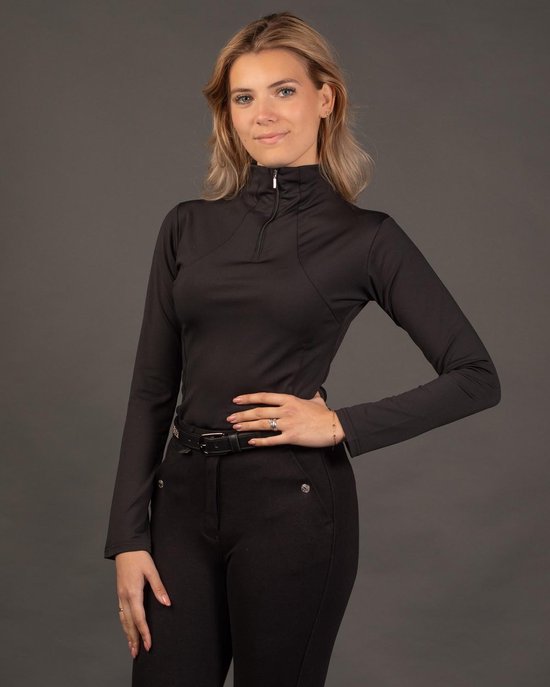 T-shirt à manches longues pour femme Harry's Horse Equitrainer, Zwart S