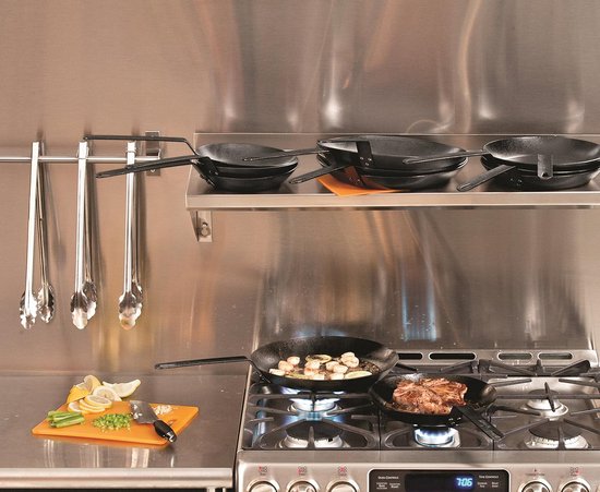 Koolstofstalen Koekenpan Voorgekruid 30 cm - Duurzaam en Veelzijdig — afbeelding 3