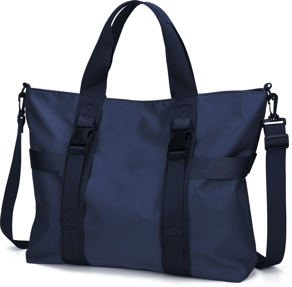 Eleganci® - Handtas - Shopper Tas Dames - Werktas & Schoudertas - Waterafstotend - A4 / Laptop - Verstelbare Schouderband - Blauw