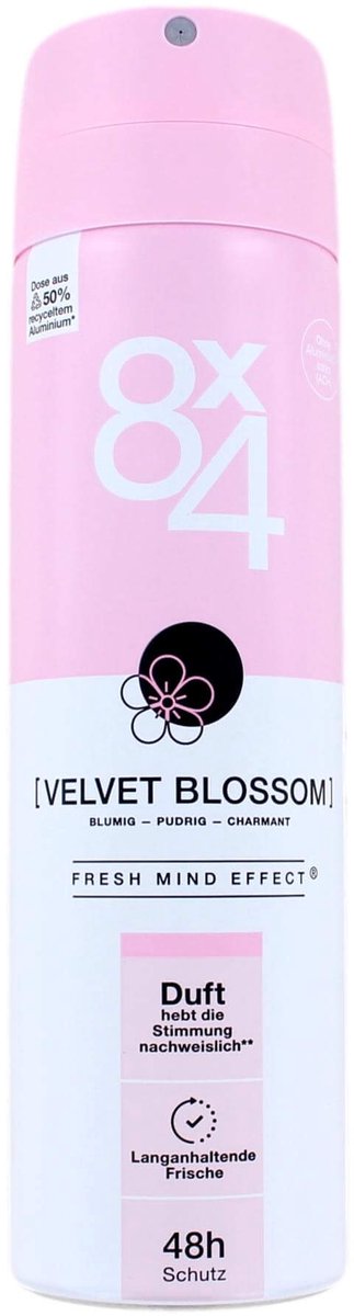 8x4 deodorant Velvet Blossom Spray - 150 ml