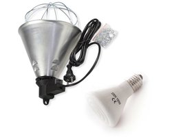 Keramische Donkerstraler 100W met Armatuur – Infrarood Warmtelamp Zonder Licht – Broedlamp - E27 – 20.000 uur – Biggenlamp - Warmtebron voor Kuikens, Reptielen, Pups & Kittens