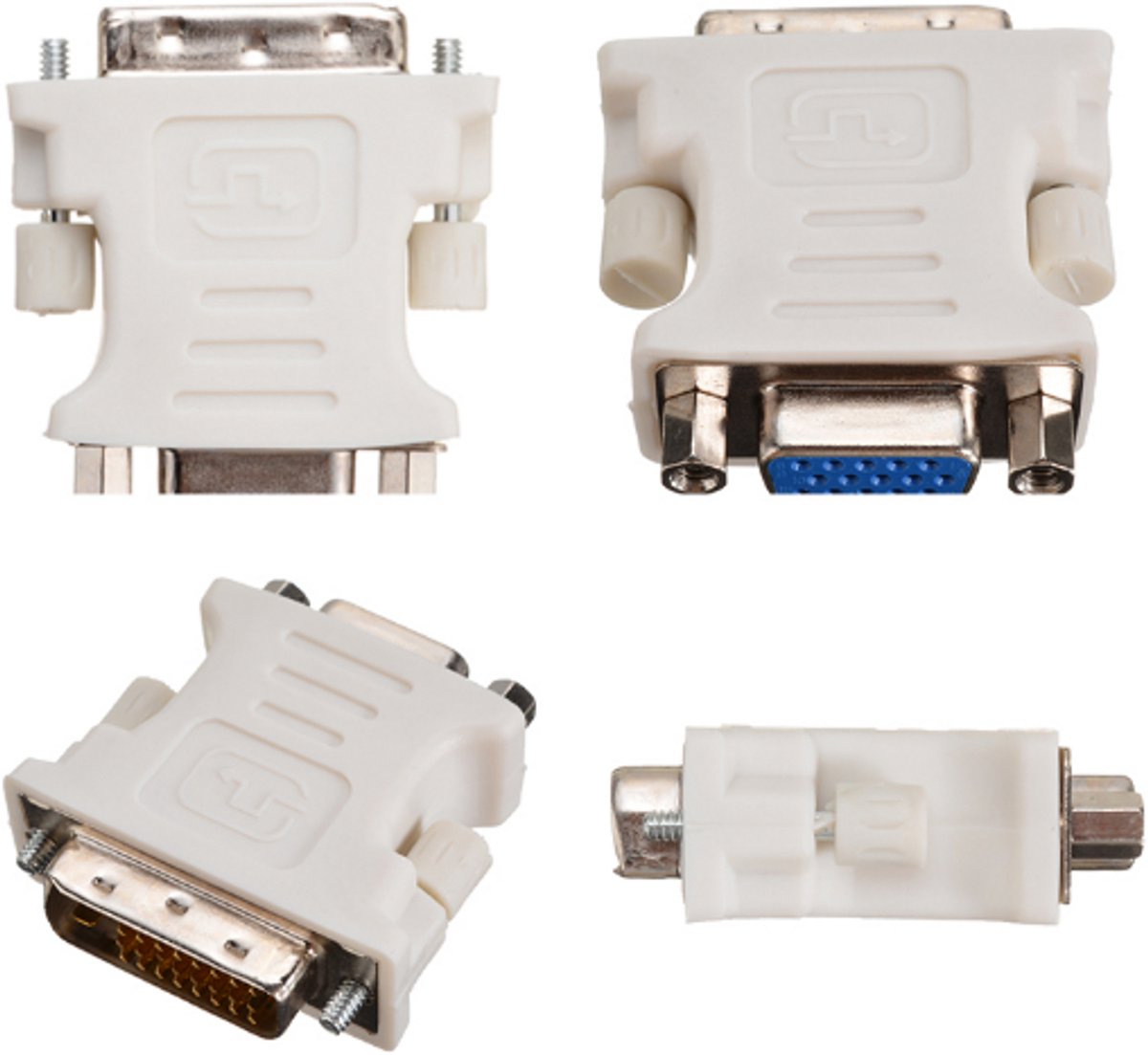 Go Go Gadget - DVI-D naar VGA adapter - 24 + 1 pins - Converter - Converter - 1 stuk - Wit