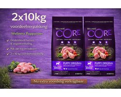 Wellness Core dry dog puppy original turkey&chicken - 2x 10kg Voordeelverpakking
