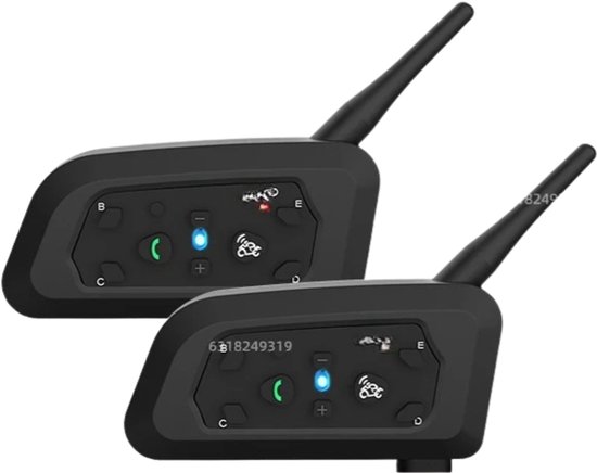 Benelux Select Intercom Motor Helm – Intercom Motorhelm – Headset Motorhelm – Ruisonderdrukking – Tot 800 m Bereik - Koppelbaar