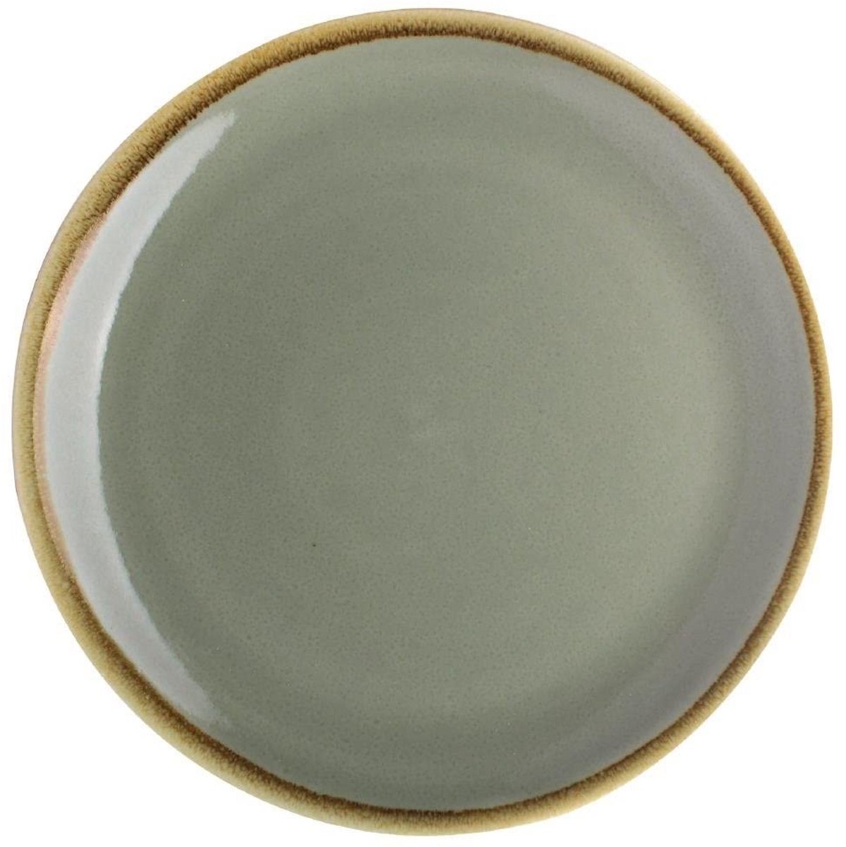 Ronde Coupe Borden Mosgroen 228 mm - Set van 6 Diepe Borden