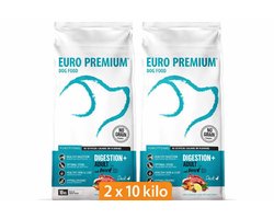 Euro-Premium Adult Digestion - Hondenvoer - 2x 10 kg Voordeelverpakking