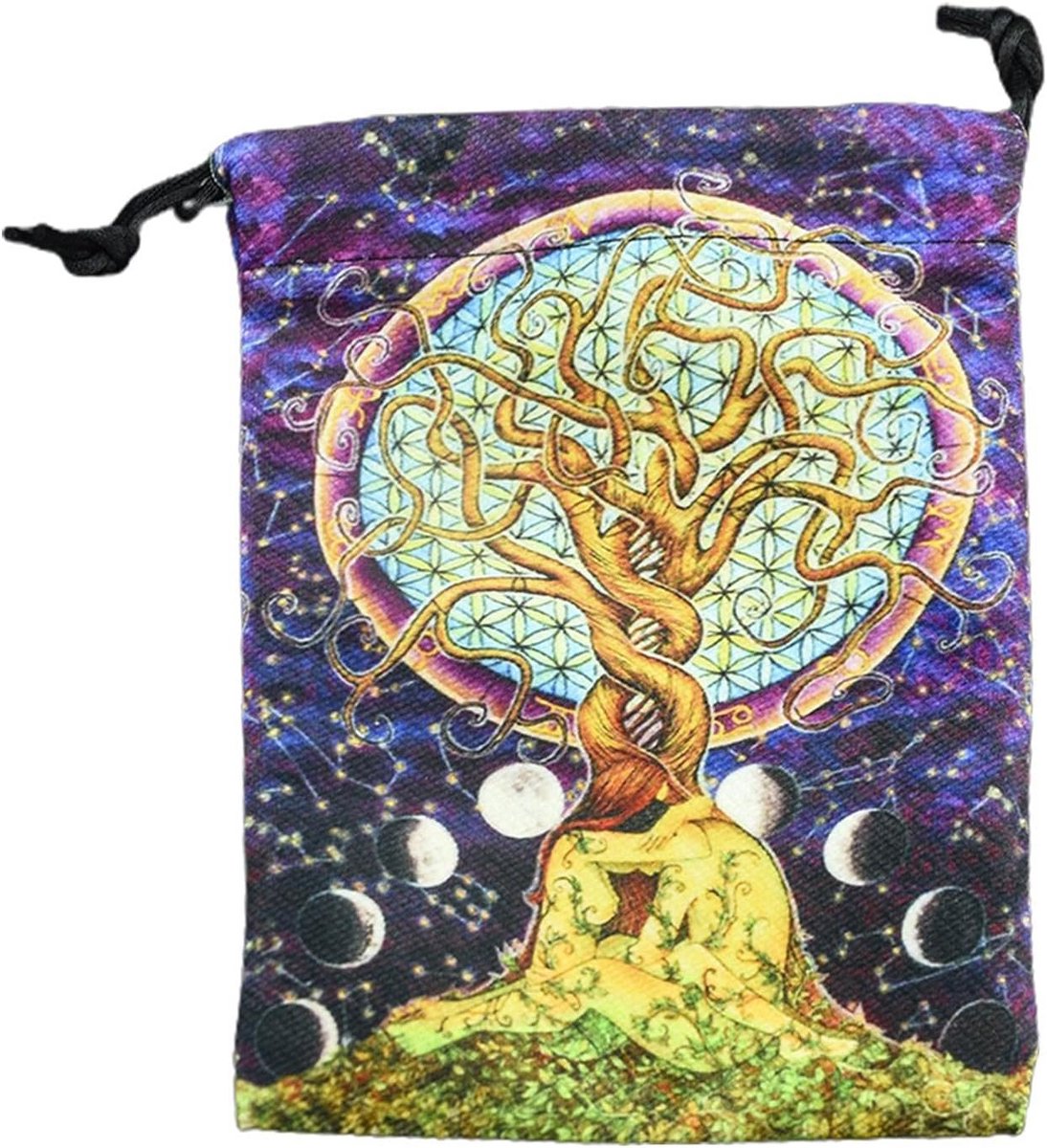 Fluwelen Opbergzak met Trekkoord voor Tarotkaarten, Sieraden en Kleine Items