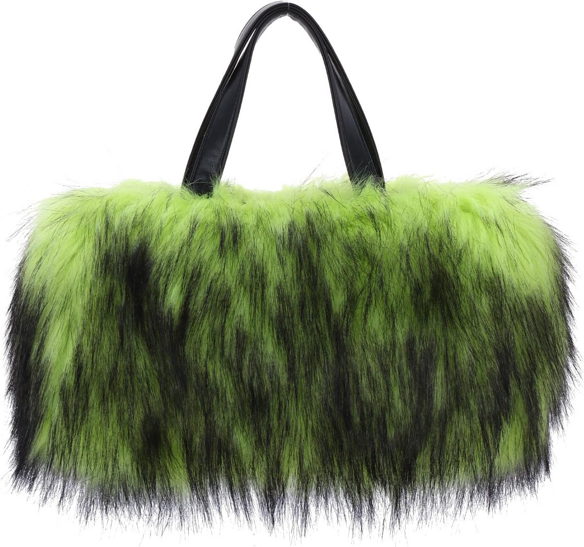 Grote Pluche Handtas Dames Shopper Nepbont Schoudertas Warm