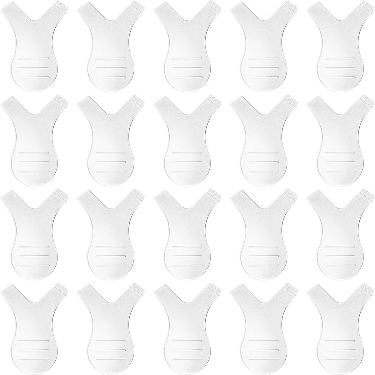 20 Stuks Mini Y-Vorm Wimperborstels voor Lash Lift en Wimper Extensions