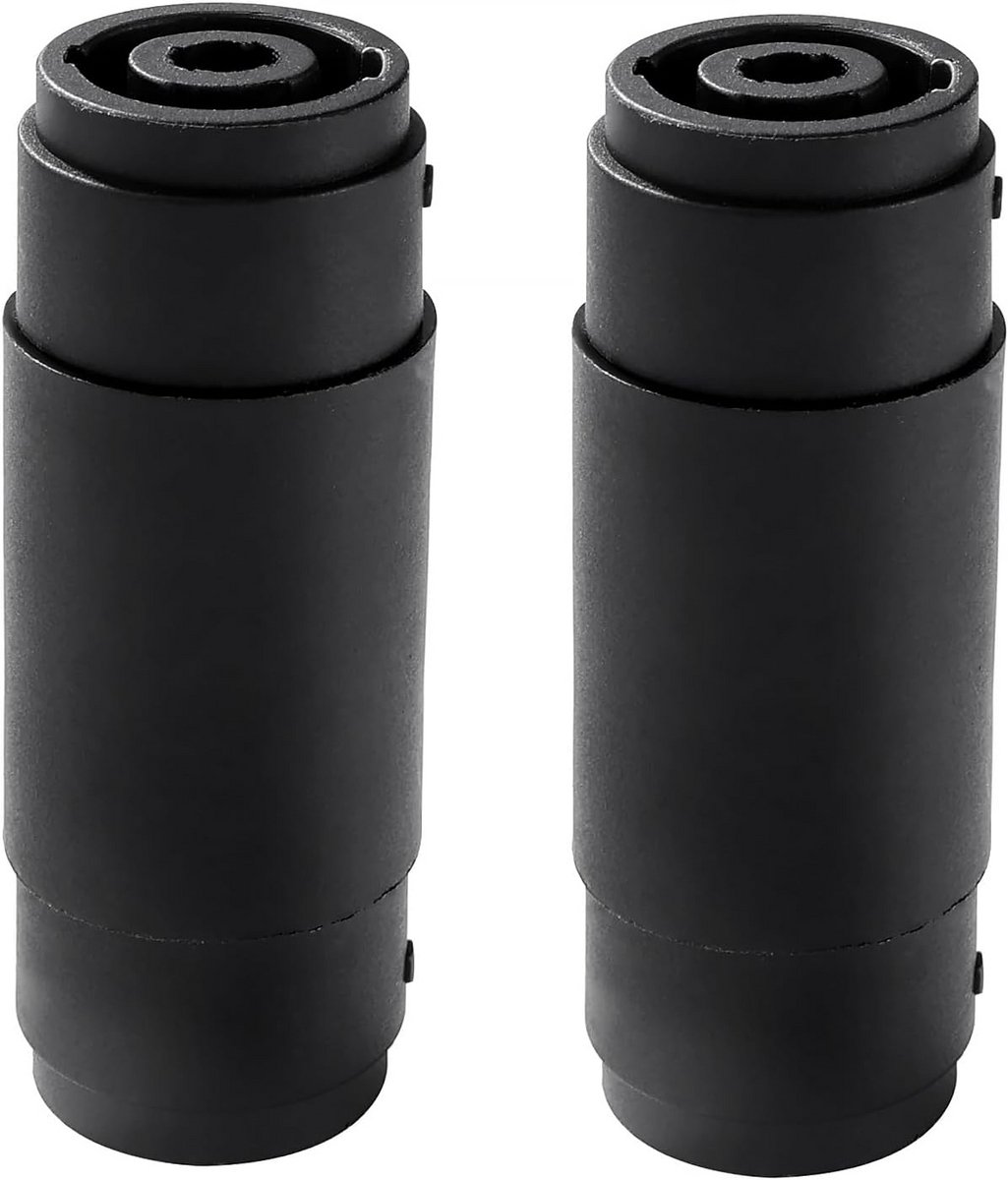 2 Stuks Rechte Hoek 4-Polige Speaker Connector Vrouwelijk naar Vrouwelijk Adapter