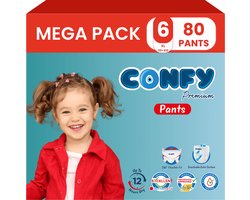 Confy Premium Pants - Luierbroekjes Maat 6 (15+kg) - 80 Luierbroekjes - Mega Pack
