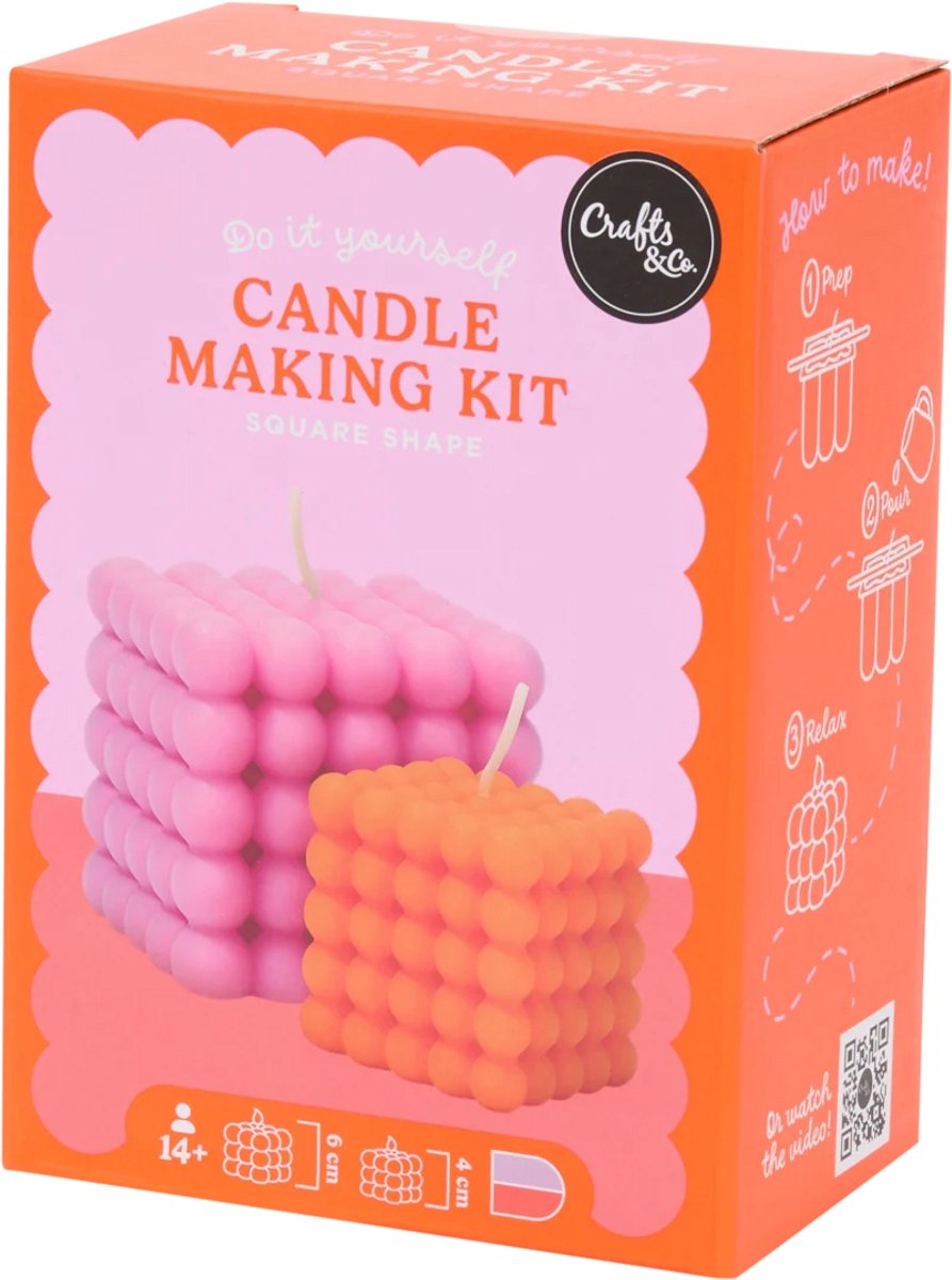 Candle Maker Kit Square Shape – DIY Kaarsenmaak Set – Creatieve Hobby Set