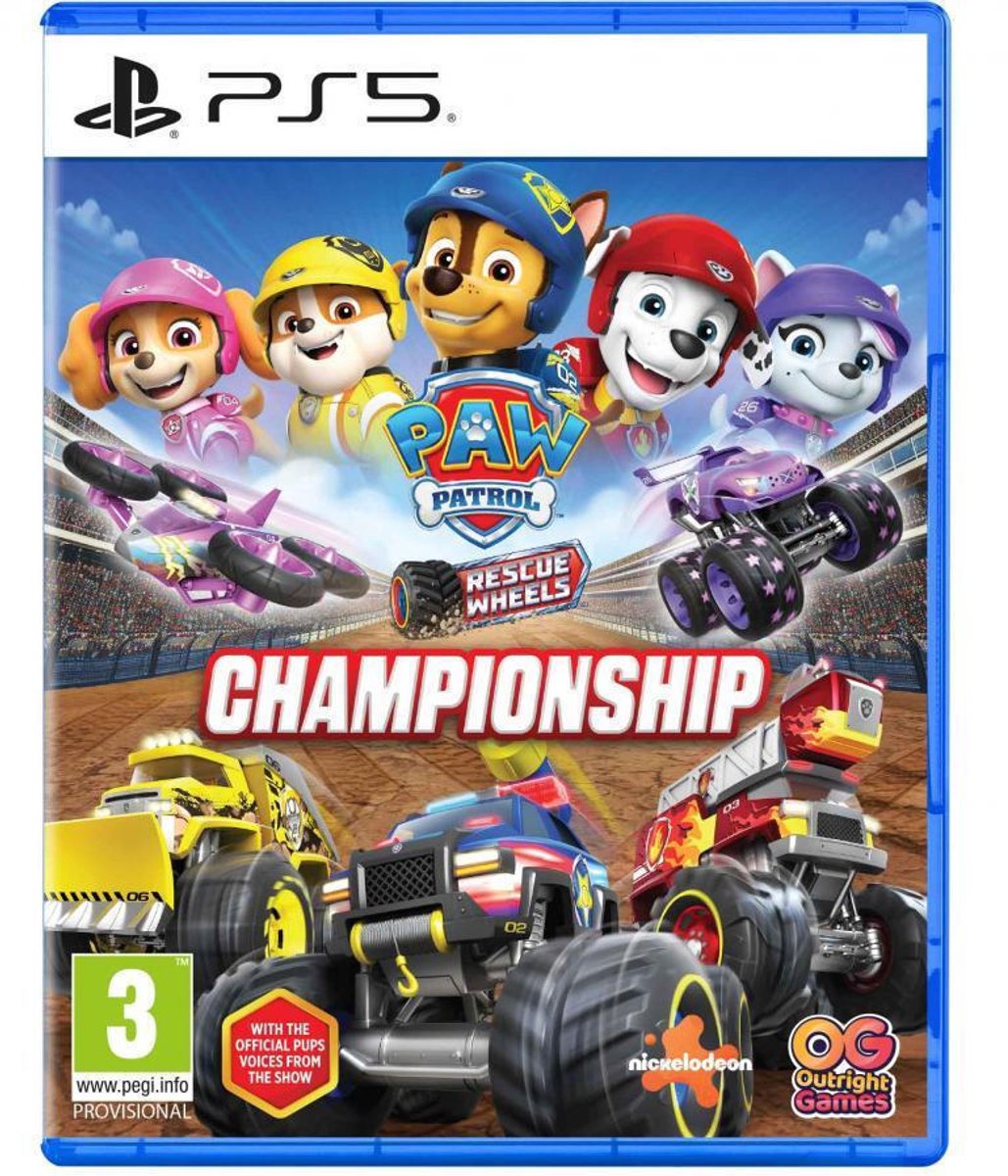 PAW Patrol Rescue Wheels: Championship PS5 Game