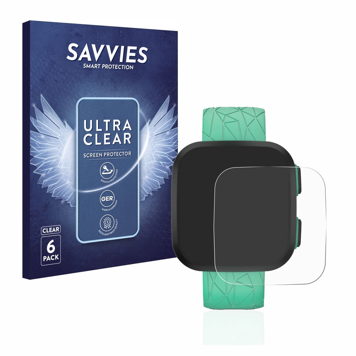 Savvies - Screenprotector voor Garmin Bounce - Folie Beschermfolie transparant 6 Stuks