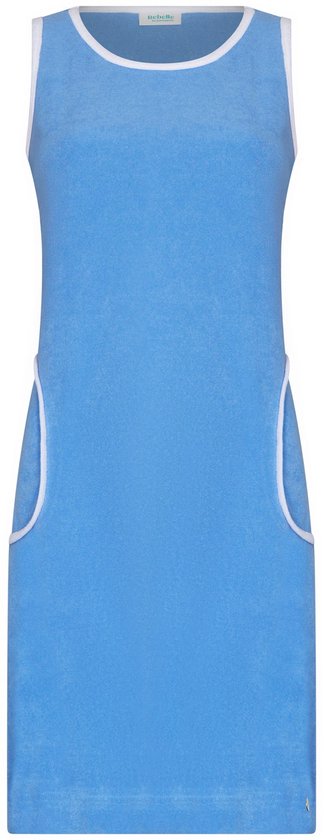 MyRebelle - Robe - Tropic Blush - Tissu-éponge - Mouwloos - Blauw - Taille 42