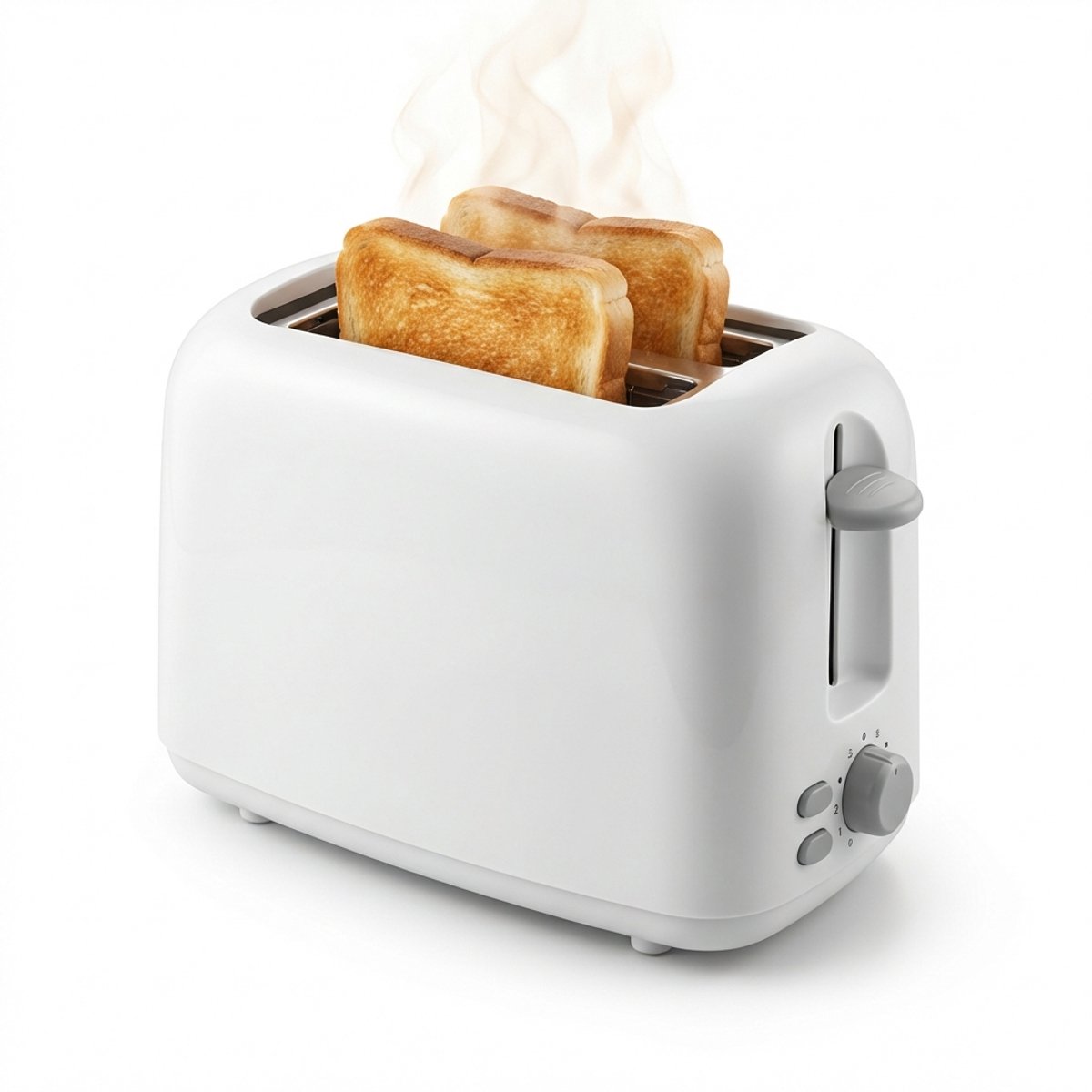 Broodrooster – 600W – 2 Extra Brede Sleuven – 6 Warmtestanden – PFAS- en BPA-vrij – Wit