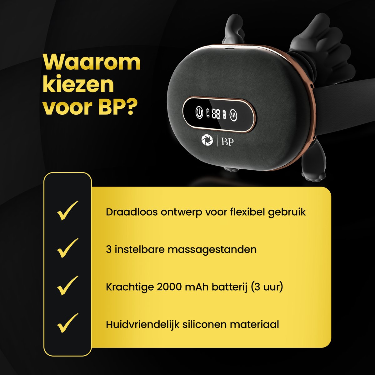 BP® Shiatsu Nekmassageapparaat met Verwarming thumbnail 6
