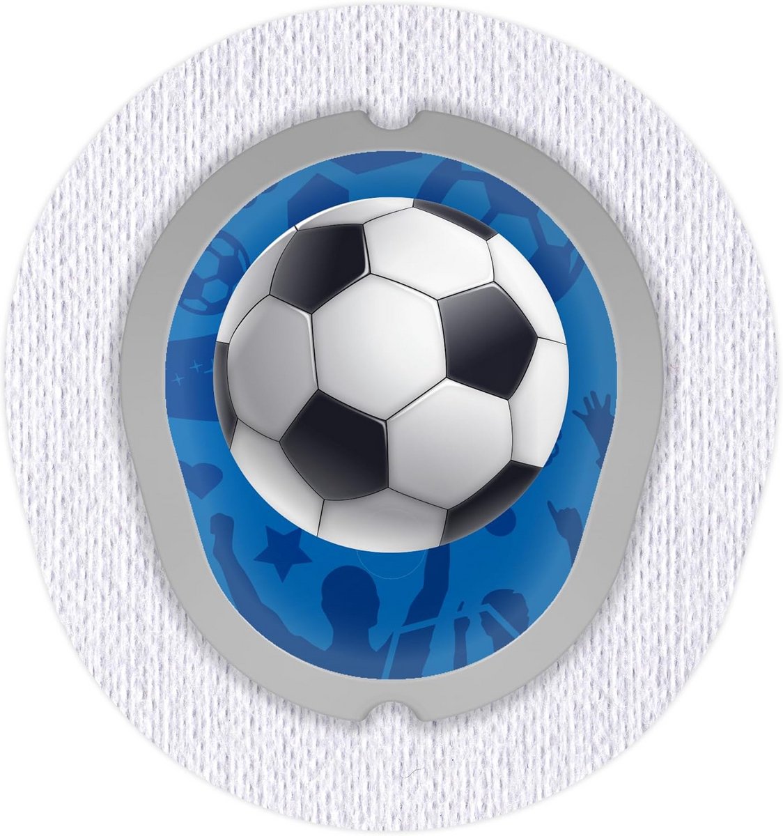 2x Voetbal Sticker voor Dexcom G7 Sensor - Waterdicht en Kwalitatieve Bescherming