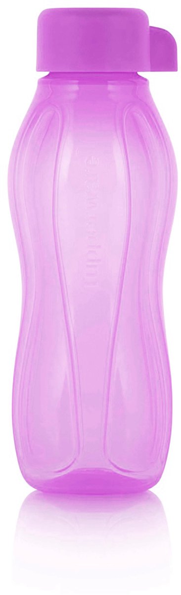 Tupperware Ecofles 310 ml, roze met draaidop