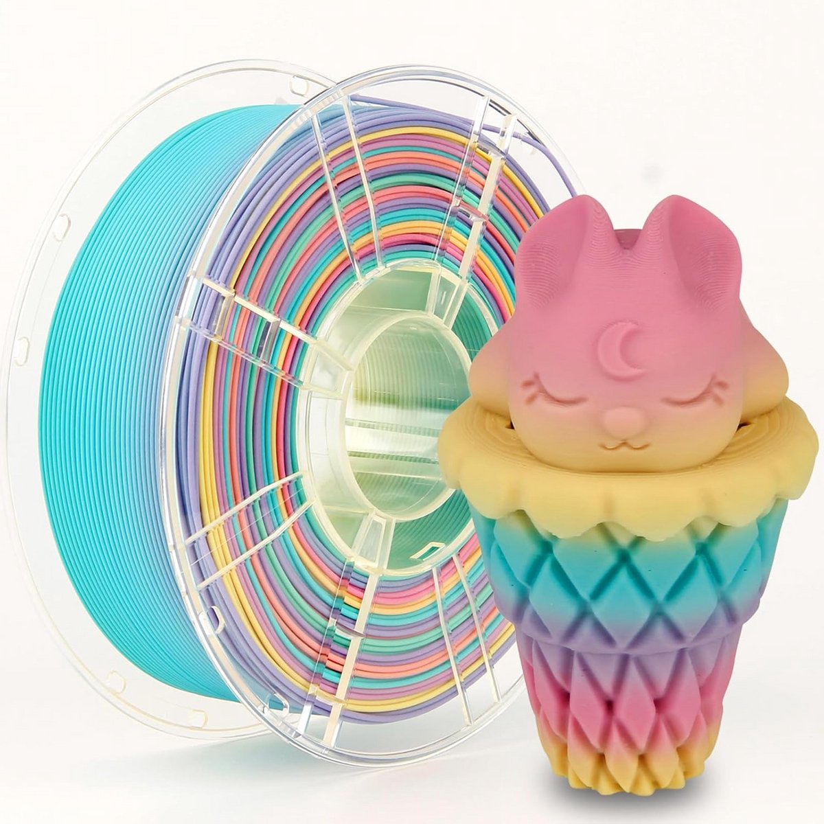 Matte Regenboog PLA Filament 1.75mm voor 3D Printer - 1kg Spoel