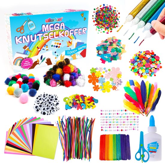 Allerion Knutseldoos - Knutselpakket voor kinderen - 1000+ onderdelen