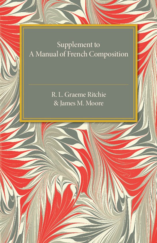 Supplement to a Manual of French Composition - cover