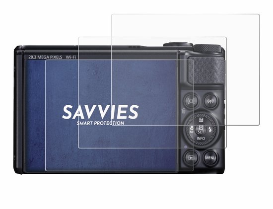 Savvies 6 Pellicole Protettive Per Schermo Canon PowerShot SX710 HS – Trasparenti E Antigraffio
