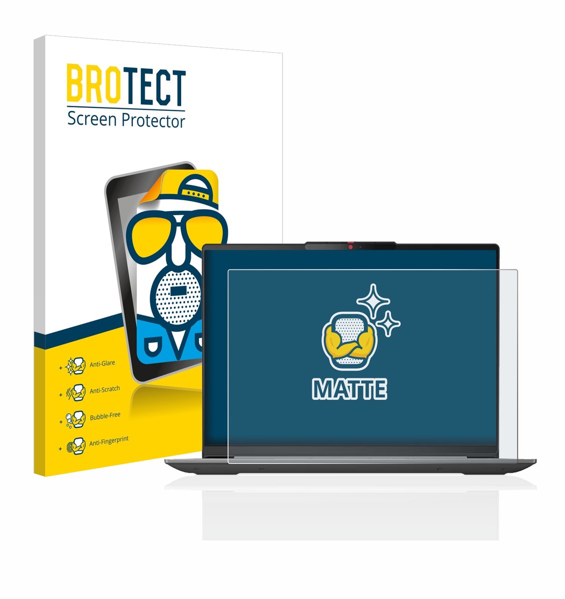 BROTECT - Screenprotector voor Lenovo IdeaPad Slim 5i Gen 8 14" - Folie Beschermfolie matte