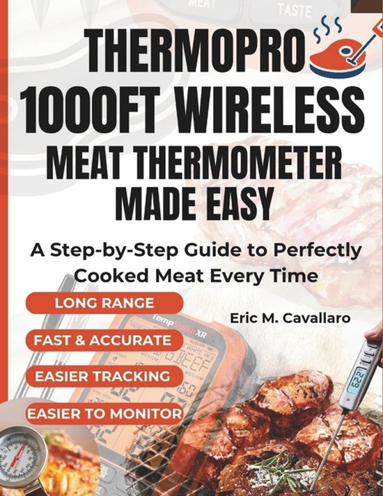ThermoPro 1000ft Wireless Meat Thermometer Made Easy - cover