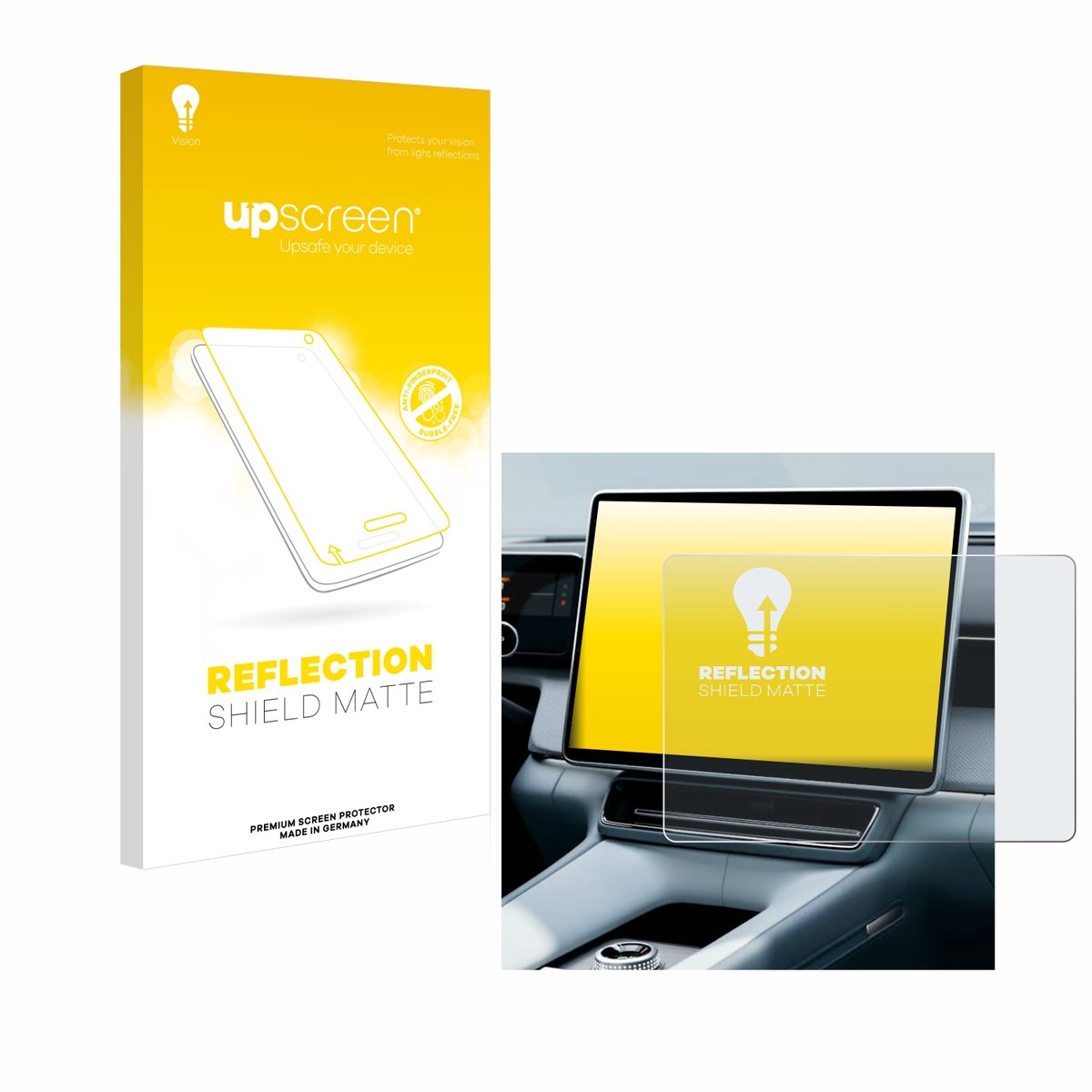 upscreen - Screenprotector voor Polestar 4 2025 - Folie Beschermfolie anti glare matte