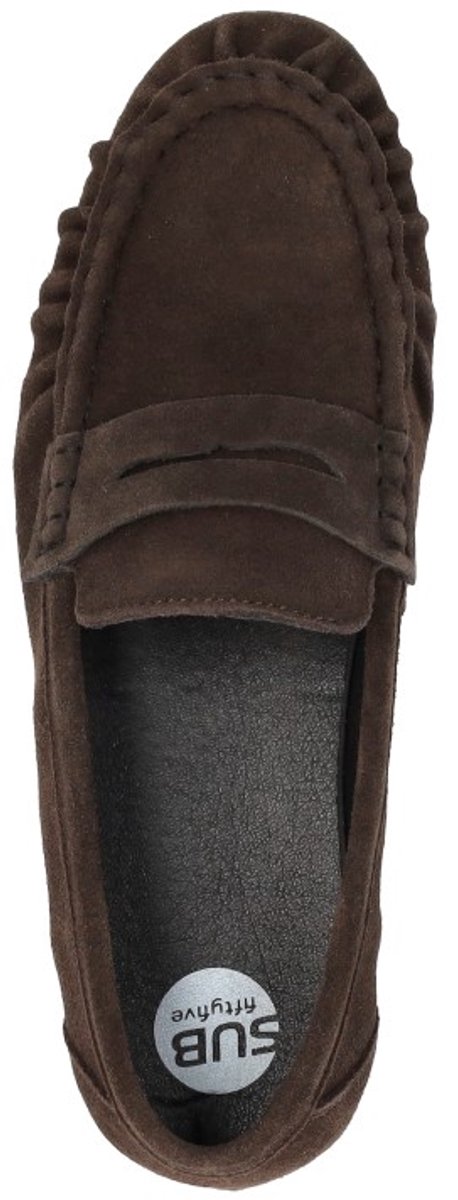 SUB55 Mocassin Mocassin - Donkerbruin - Maat 39