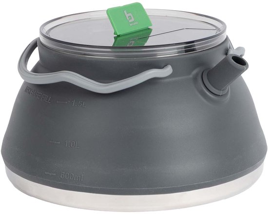 Bo-Camp - Theeketel - Opvouwbaar - Siliconen - 1,5 Liter van Bo-Camp — afbeelding 4