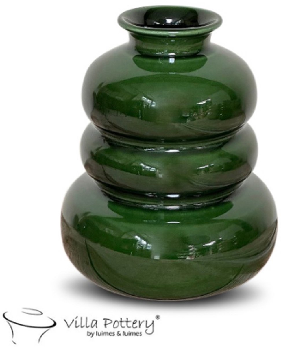 Villa Pottery Vaas - Villa Pottery - Decoratie - Woondecoratie - Keramiek - Waterdicht - Bolla Vie 1_ 1 Green Groen