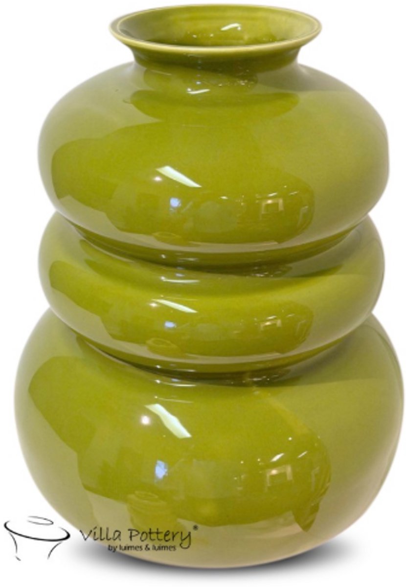 Villa Pottery Vaas - Villa Pottery - Decoratie - Woondecoratie - Keramiek - Waterdicht - Bolla Vie 1_3 S.Green Lichtgroen