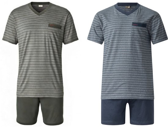 Heren Pyjama Set Zachte Nachtkleding Zomer Pjs Nachtkleding Korte Mouw