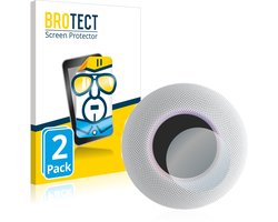 BROTECT - Screenprotector voor Apple HomePod mini - Folie Beschermfolie transparant 2 Stuks