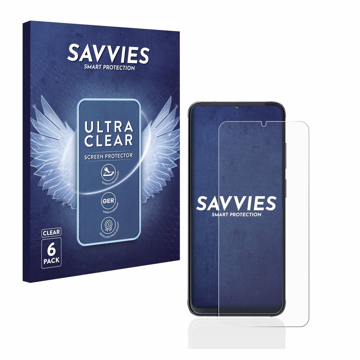Savvies - Screenprotector voor Cubot X70 - Folie Beschermfolie transparant 6 Stuks