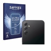 Savvies - Protecteur d'écran pour Samsung Galaxy A34 5G Enterprise Edition (objectif d'appareil photo uniquement) - Film de protection transparent (6 pièces)