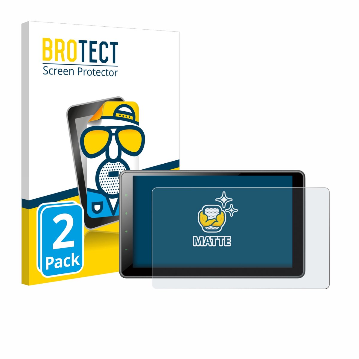 BROTECT - Screenprotector voor Pioneer SPH-EVO950DAB - Folie Beschermfolie matte 2 Stuks