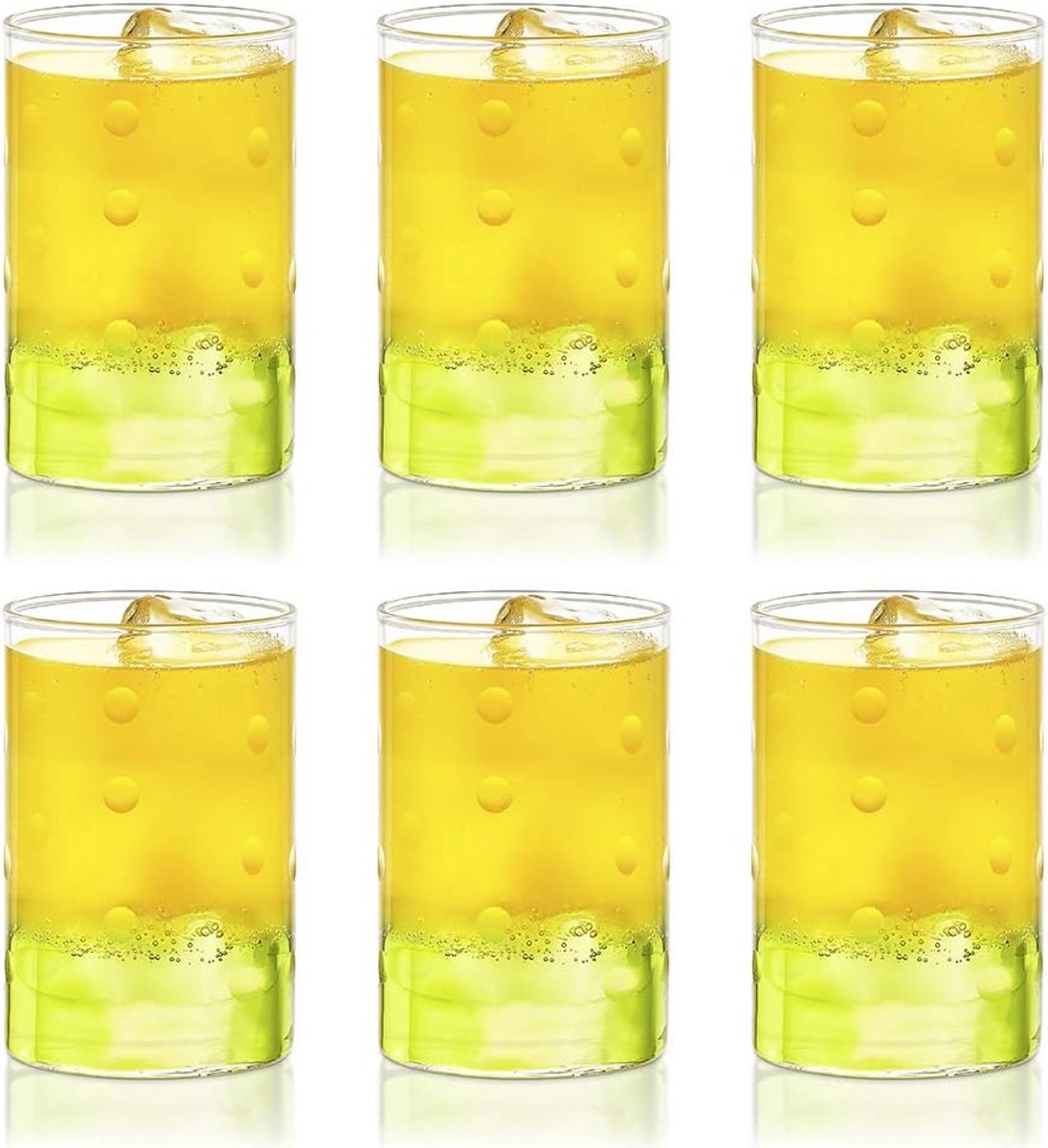Set van 6 Glazen Tumblers (290ml) - Hittebestendig & Vaatwasmachinebestendig
