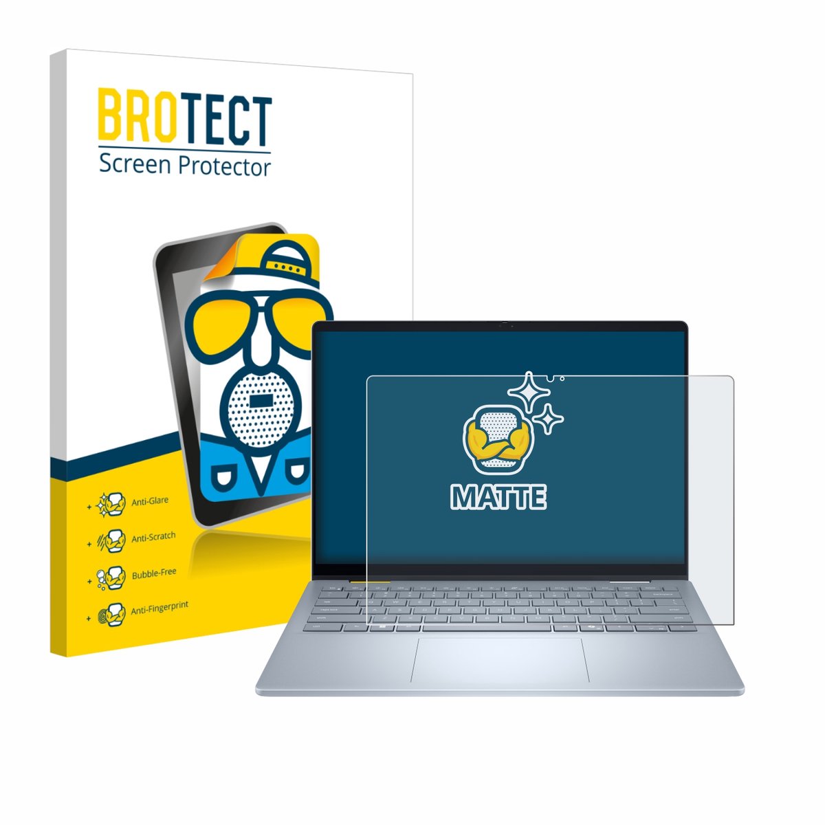 BROTECT - Screenprotector voor Dell 14 Plus 2-in-1 - Folie Beschermfolie matte